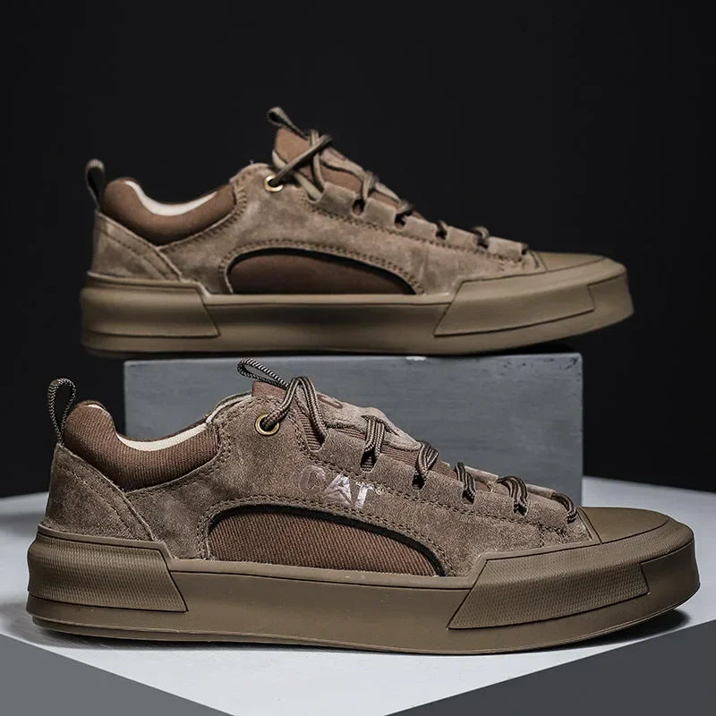 Rodney - Robuste Urbane Sneakers i Børstet Læder