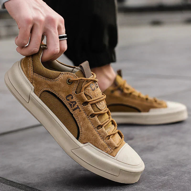 Rodney - Robuste Urbane Sneakers i Børstet Læder