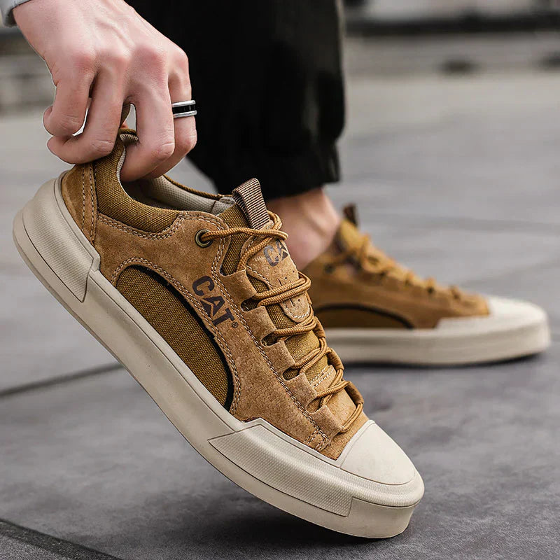 Rodney - Robuste Urbane Sneakers i Børstet Læder