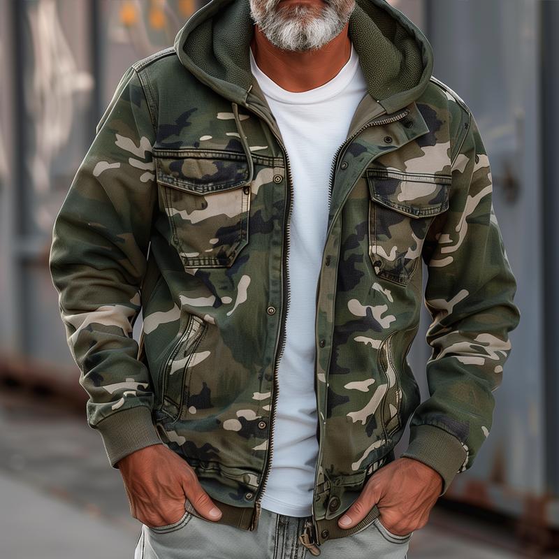 Gilbert - Military Style Hooded Jacket