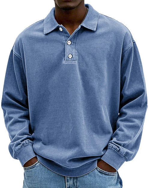 Abel - Retro Bavlnený Polo Sveter v Prémiovej Kvalite