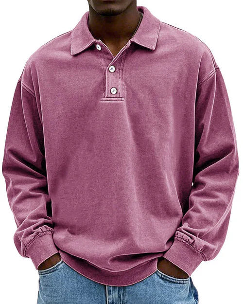 Abel - Retro Bavlnený Polo Sveter v Prémiovej Kvalite