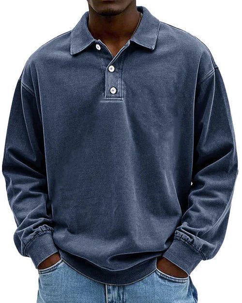 Abel - Retro Bavlnený Polo Sveter v Prémiovej Kvalite