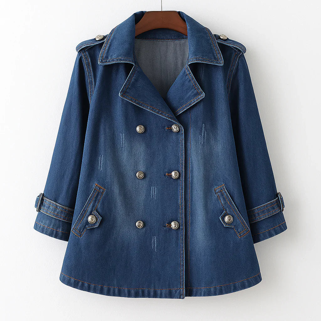 Birthe - Exkluzívna Prémiová Džínsová Bunda