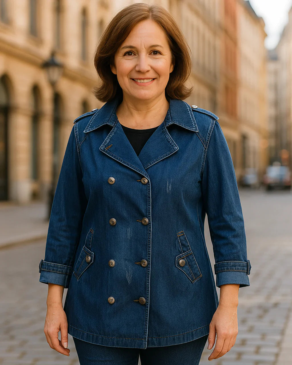 Birthe - Exkluzívna Prémiová Džínsová Bunda