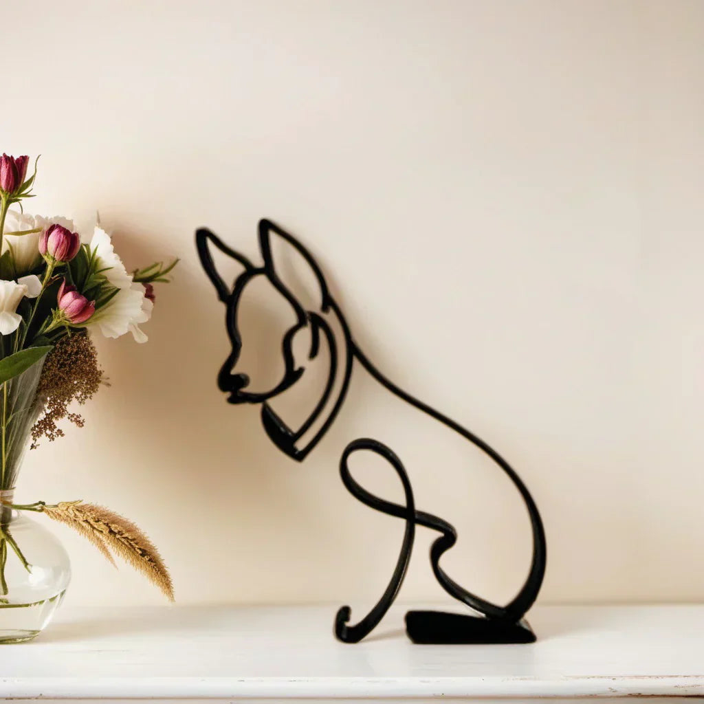 Skund™ - Hunderrace Line Art Skulptur