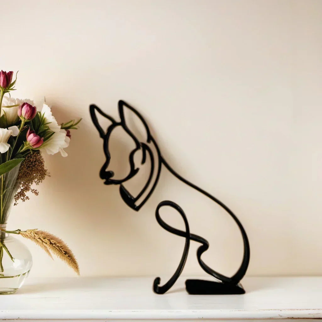 Skund™ - Hunderrace Line Art Skulptur