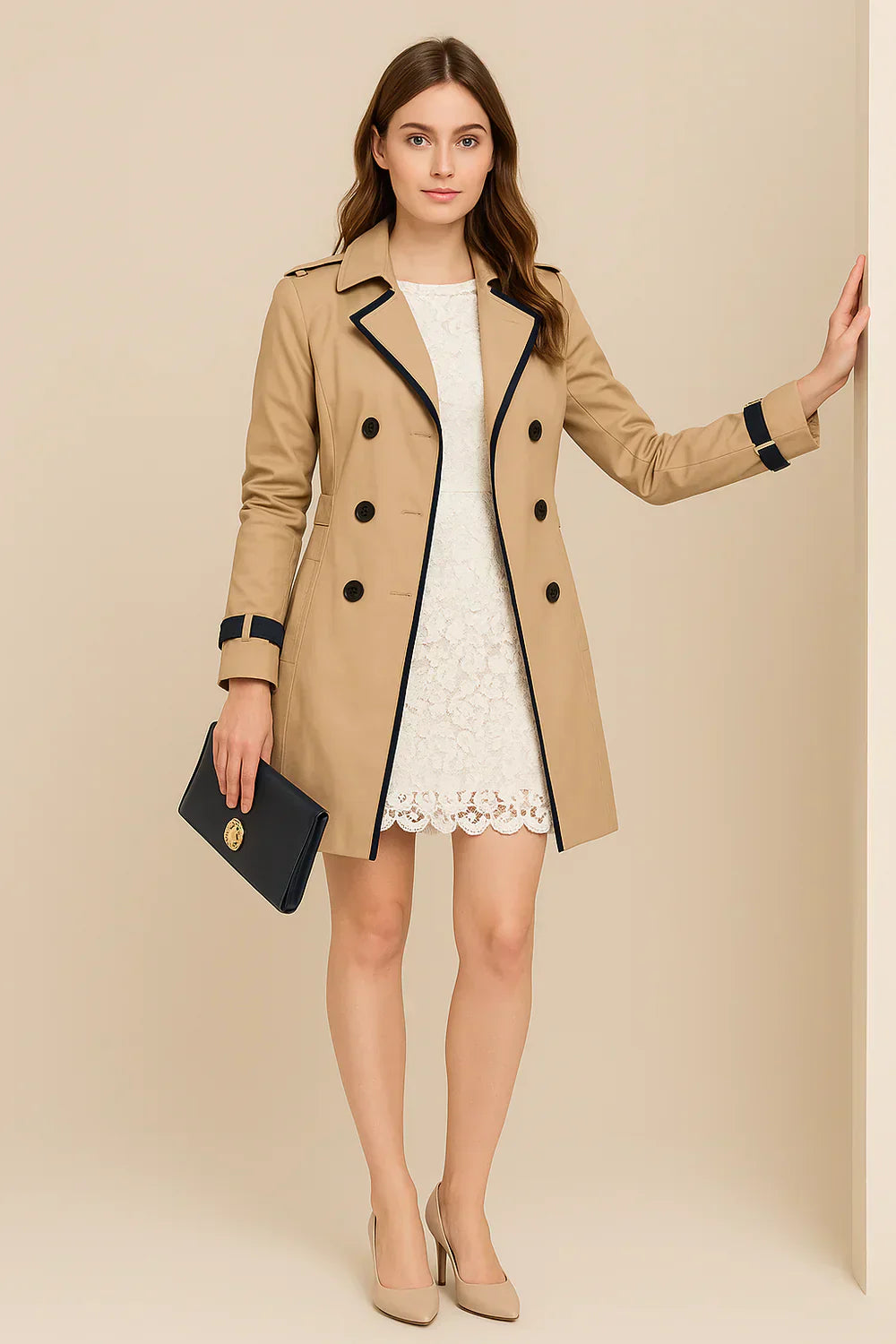 Aitana - Trenchcoat Haute Couture S Detaily