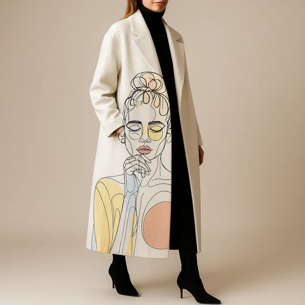Alisiya - Manteau en Laine Collection Arty