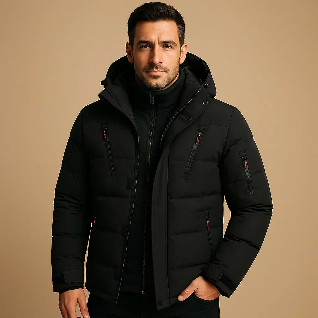 Dembouz - Abrigo de Invierno Impermeable con Forro Cálido