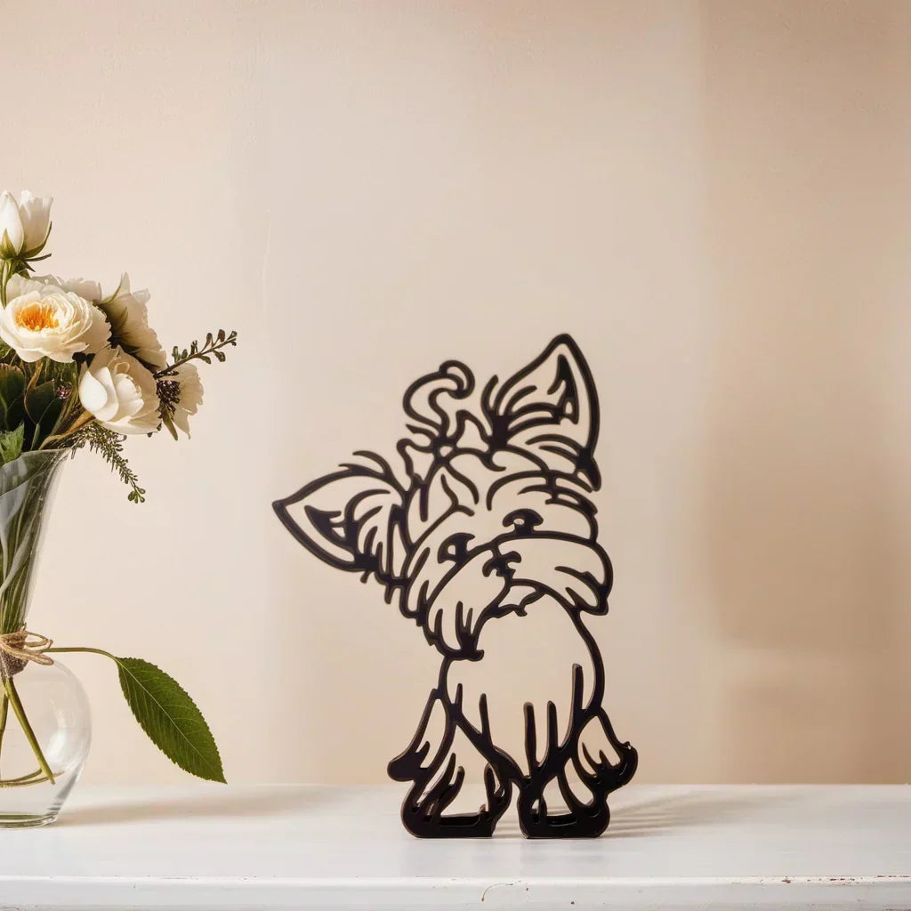 Skund™ - Hunderrace Line Art Skulptur