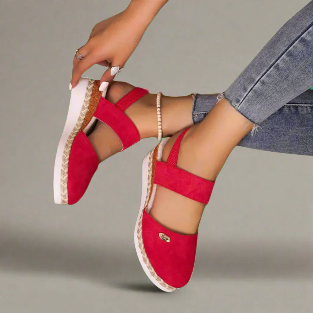 Dalina - Ortopædiske Espadriller med Platform