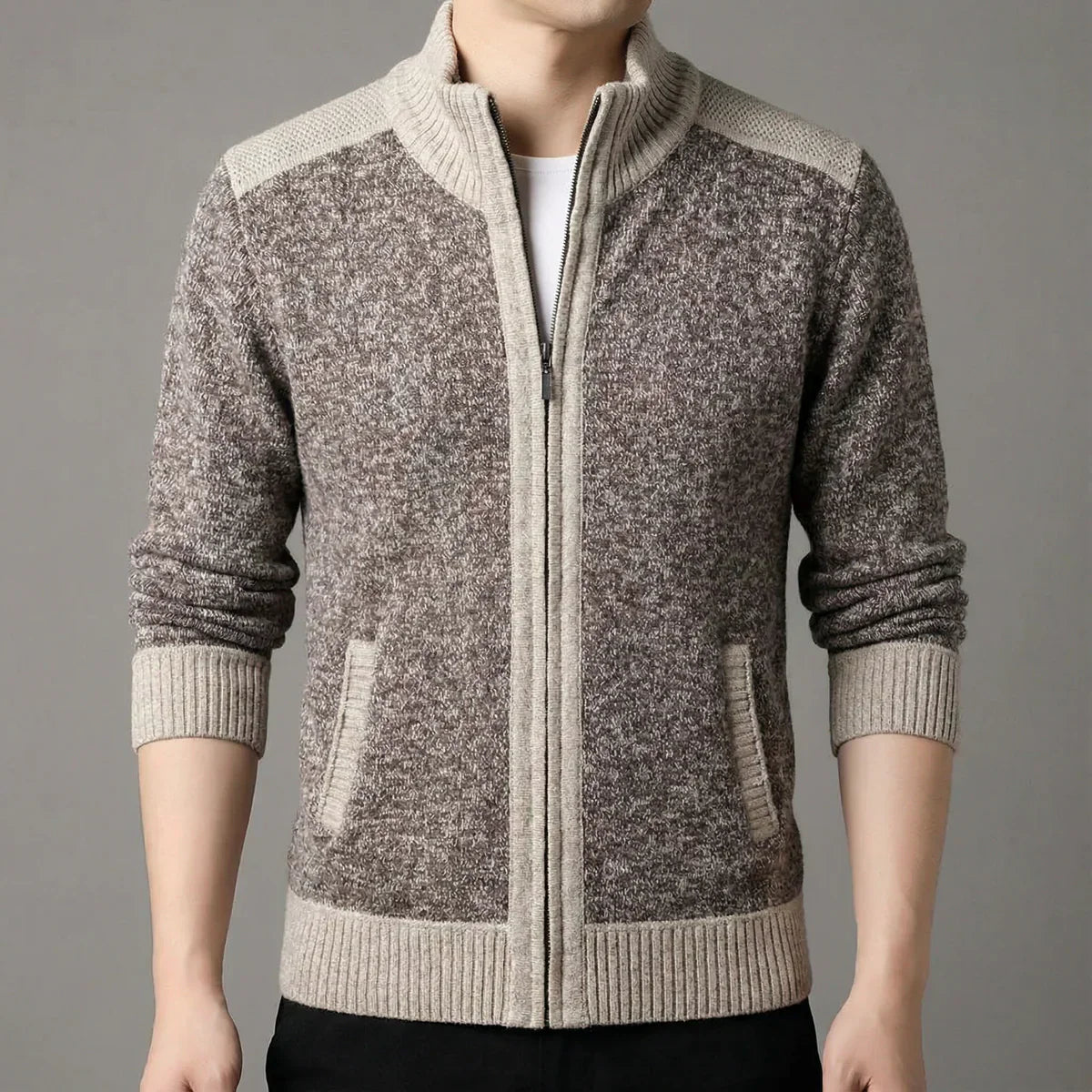 Timothé - Gilet Zippé en Maille d'Exception