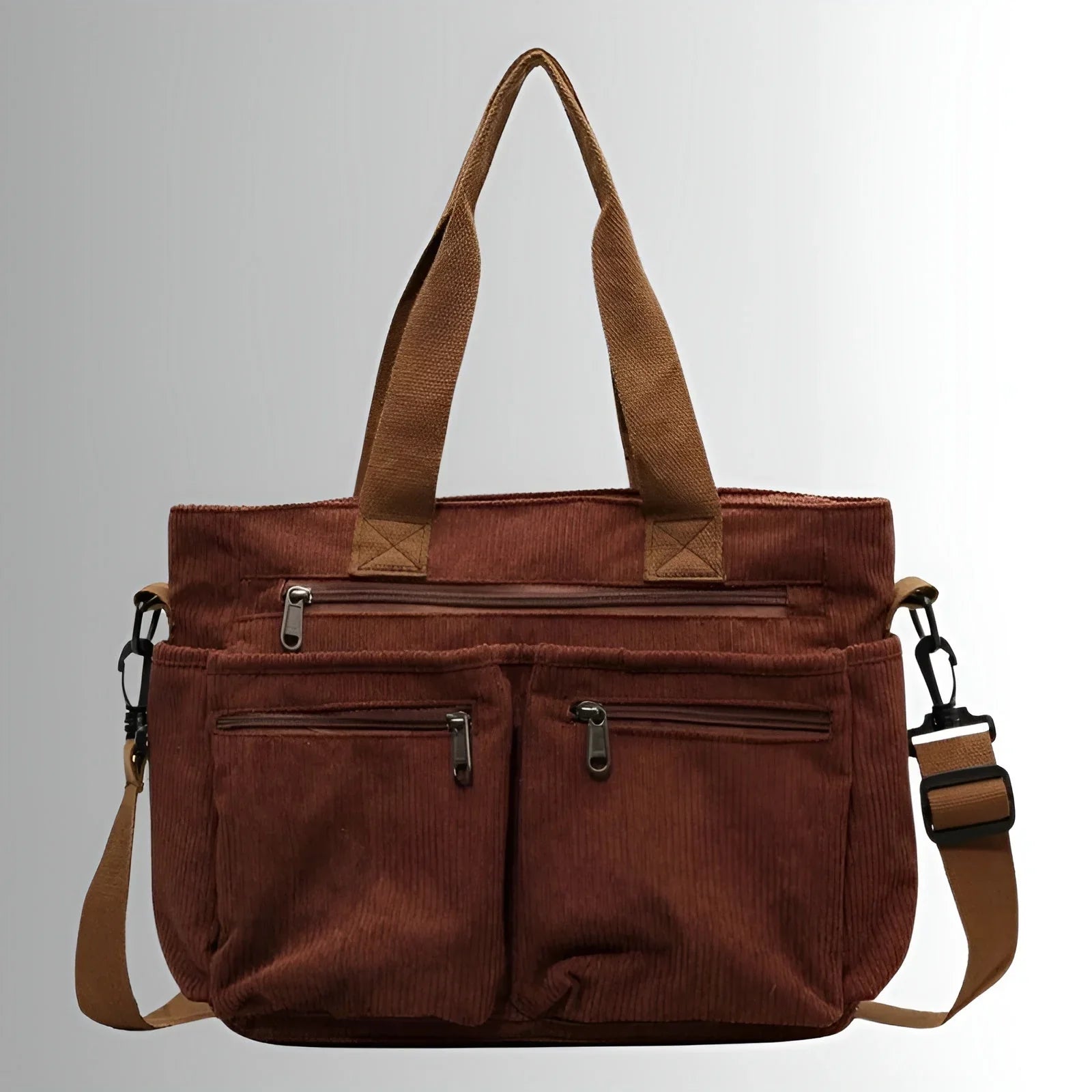 Lisbet - Rummelig Tote Taske i Fløjl