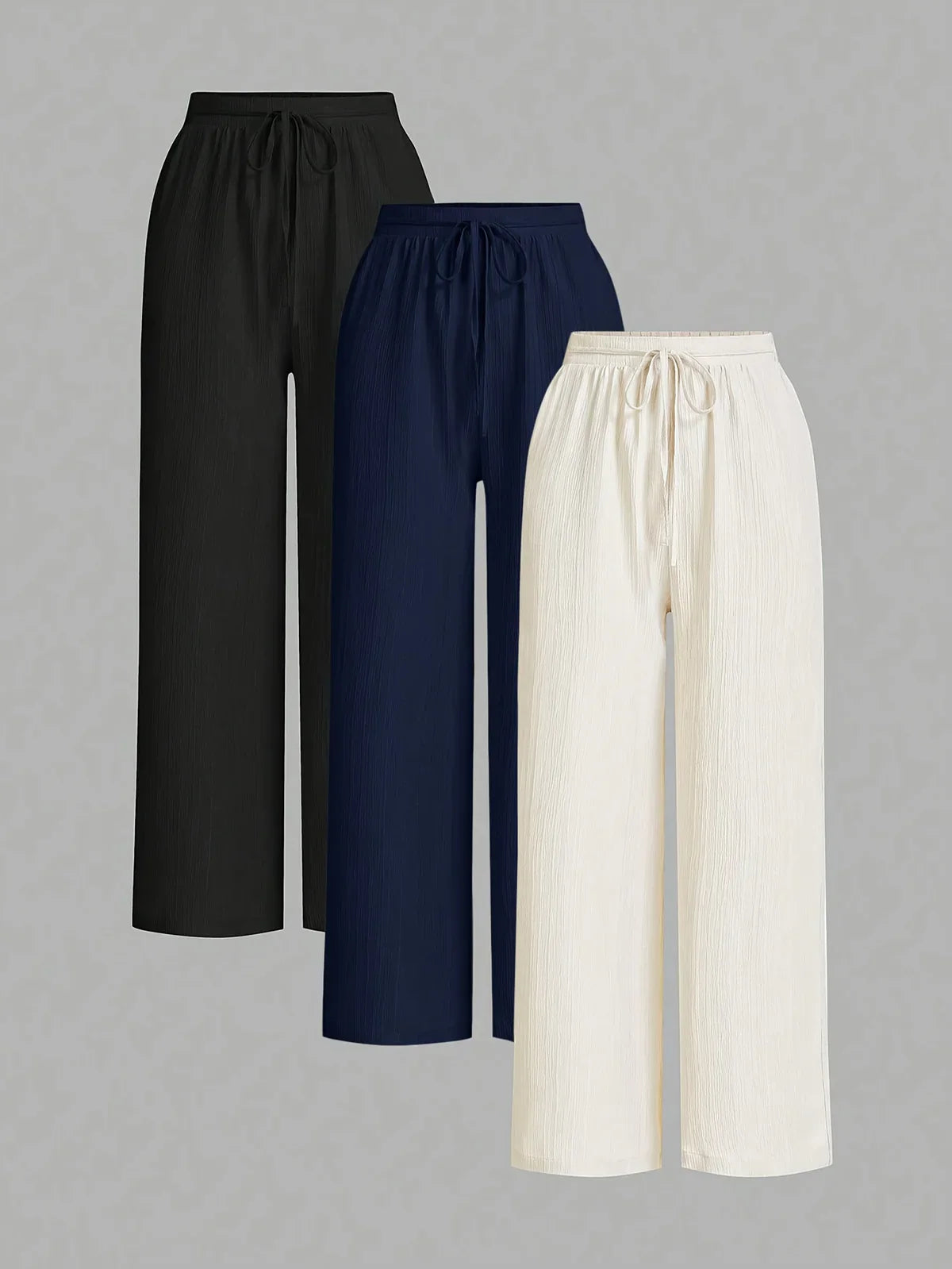 Myriam - Súprava 3 Plisovaných Voľných Nohavíc