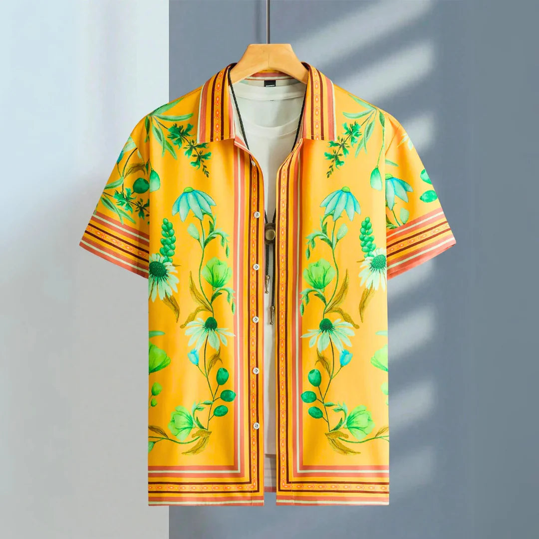 Reece - Luksuriøs Botanisk Design Skjorte