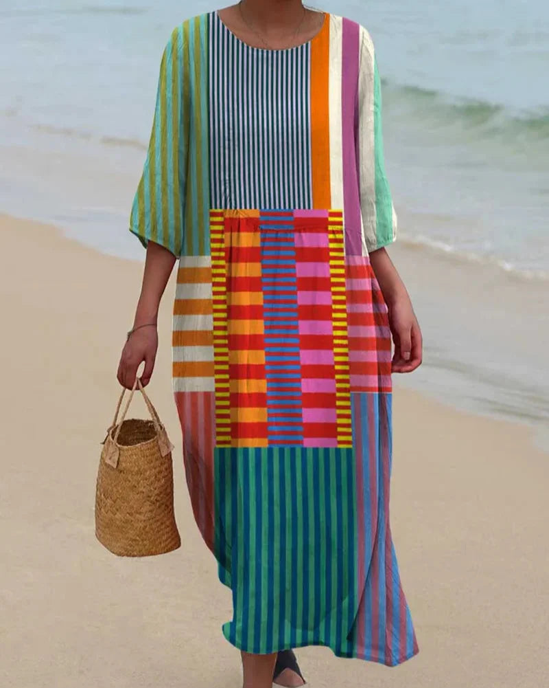 Iridiana - Umelecké a Farebné Šaty z Čistej Bavlny