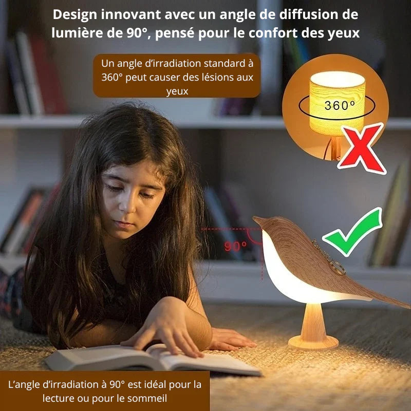 Birdy™ - Lampe de Chevet Diffuseur 3en1 Tactile sans fil