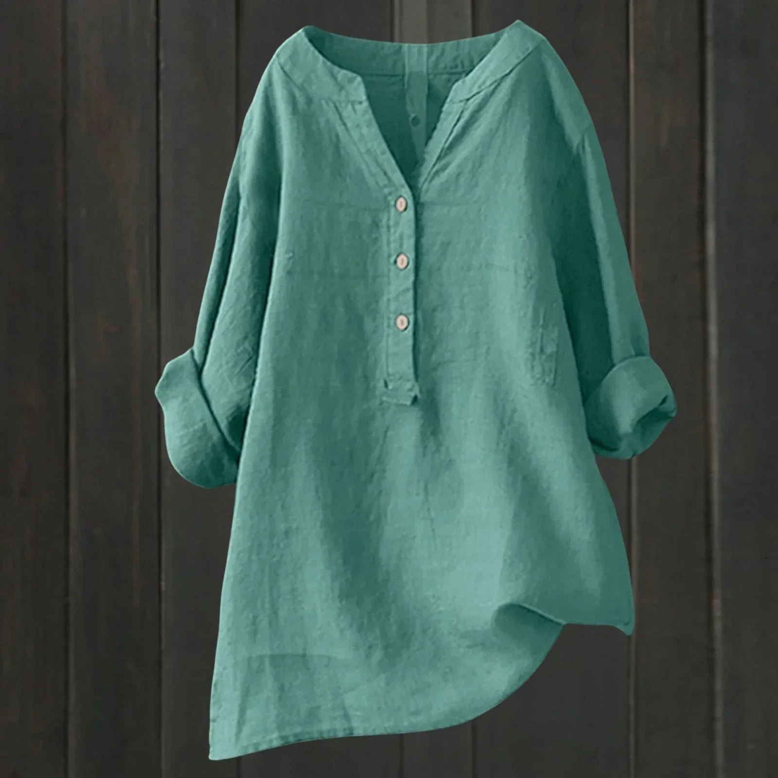 Fabiola - Chemisier Décontracté en Coton