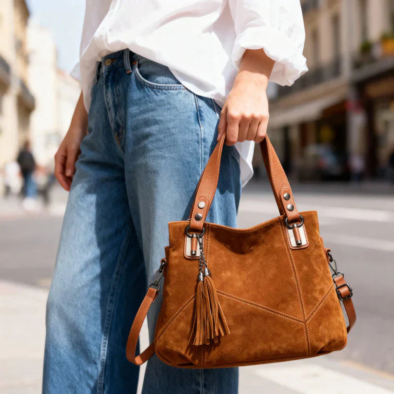 Djulia - Sac à Main en Daim Artisanal