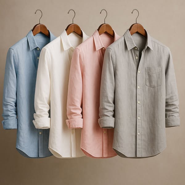 Fabrizio - Ručne Vyrobená Prémiová Ľanová Košeľa