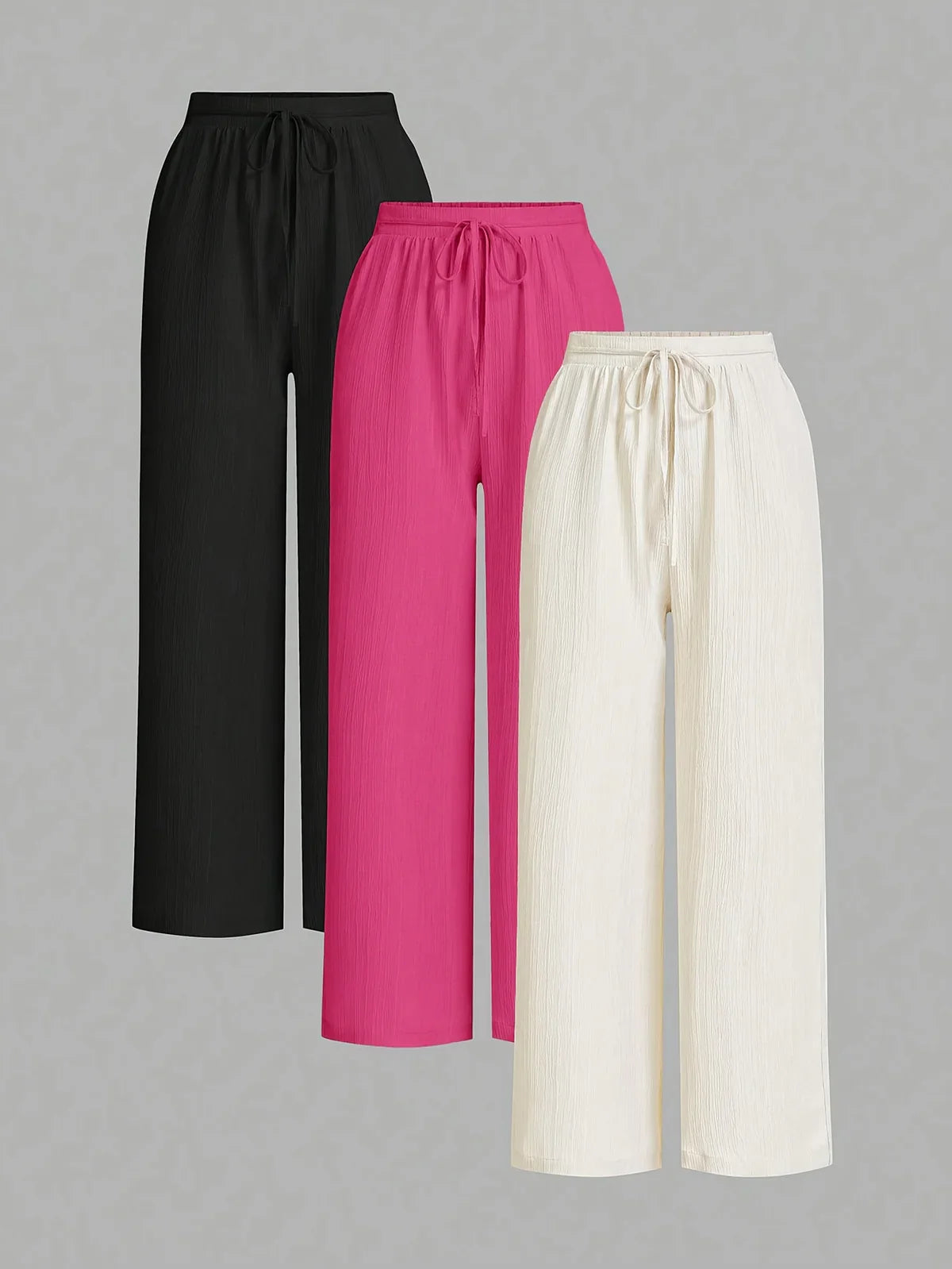 Myriam - Súprava 3 Plisovaných Voľných Nohavíc