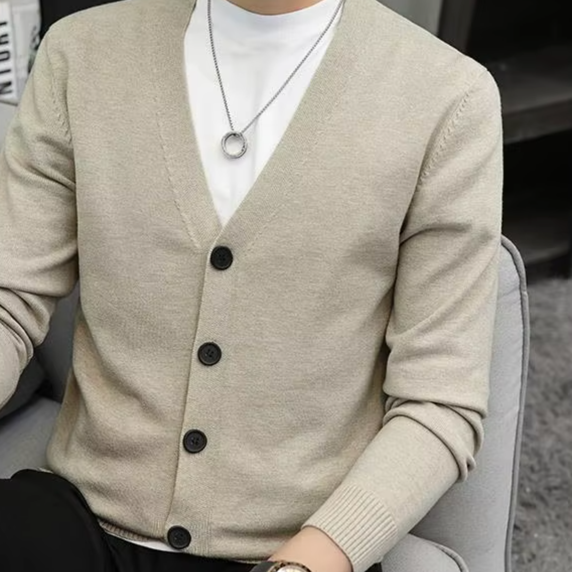 Augustin - Zapínací Pletený Kardigán Najvyššej Kvality