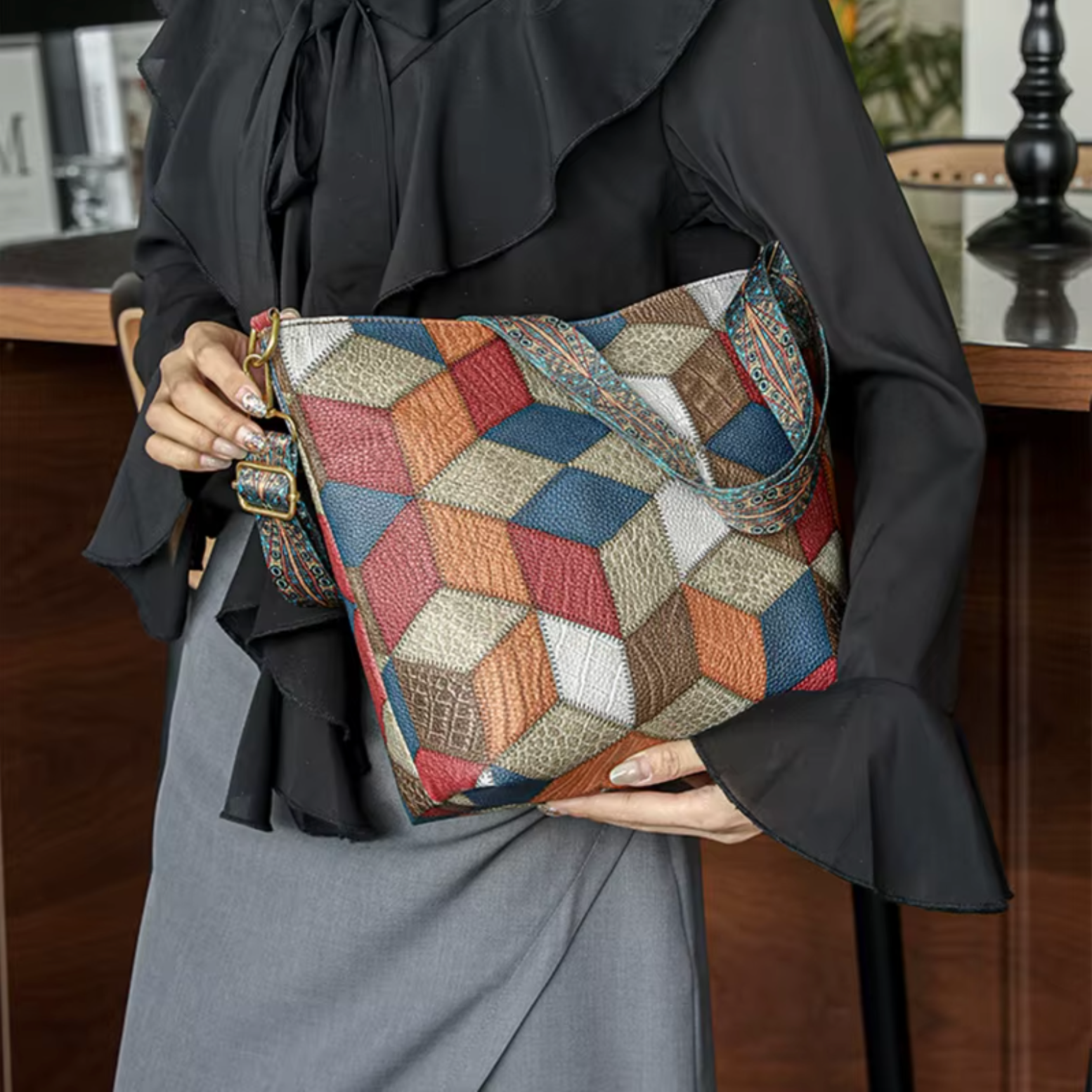 Alaia - Elegant Håndlavet Læder Crossbody Taske