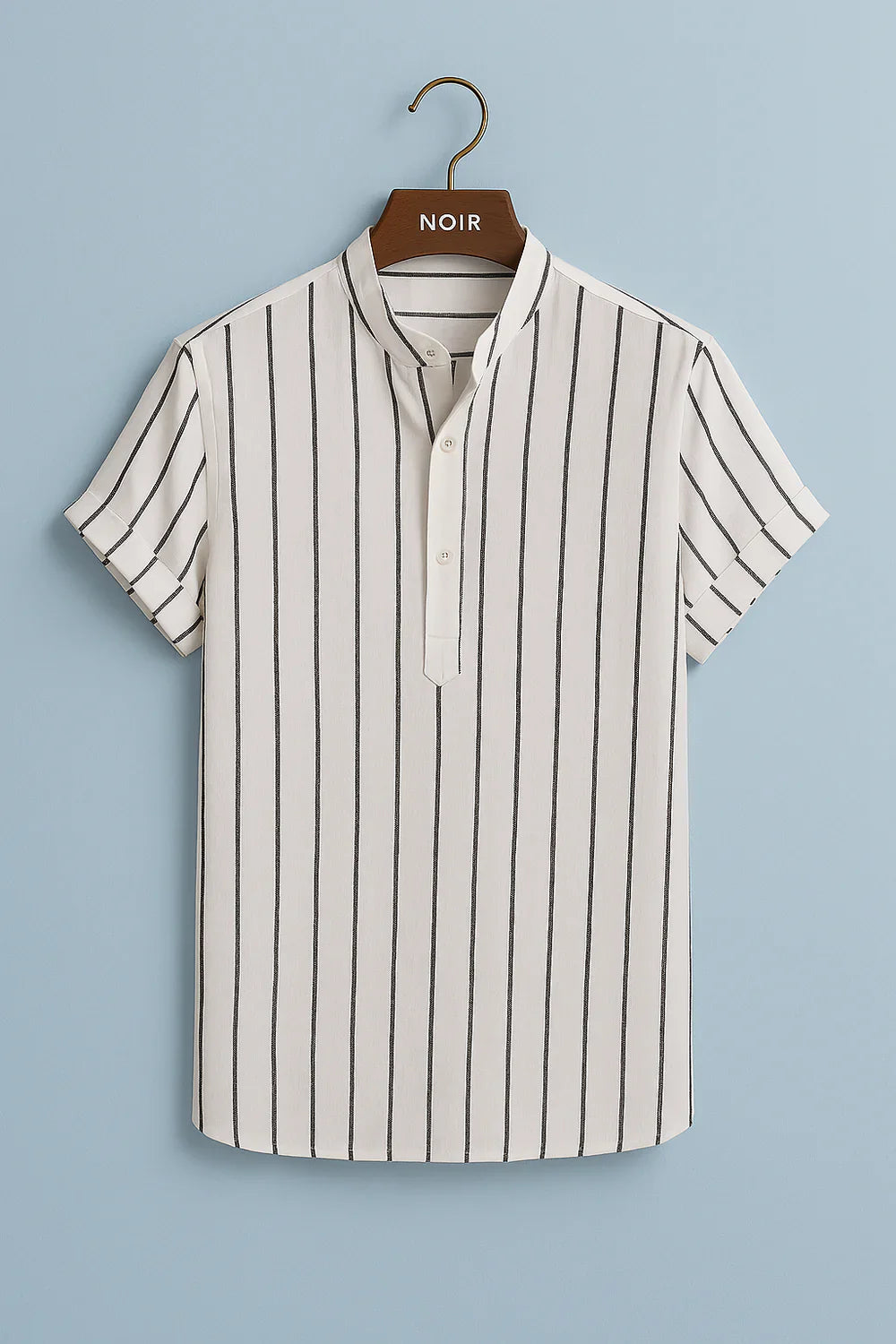 Ivan - Halvknappet Sommerskjorte i Hør