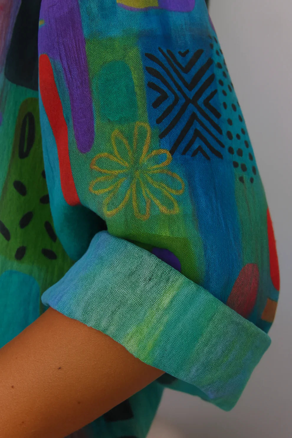 Anaelle - Kunstnerisk Skjorte i Blød & Let Bomuld