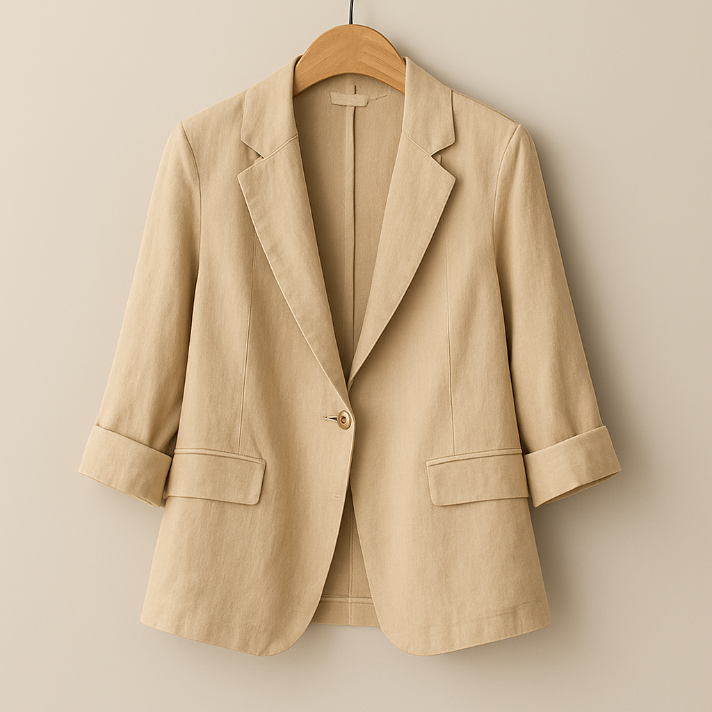 Hélène - Luxusný Elegantný Blejzer z Čistého Ľanu