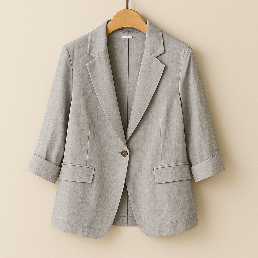 Hélène - Luxusný Elegantný Blejzer z Čistého Ľanu