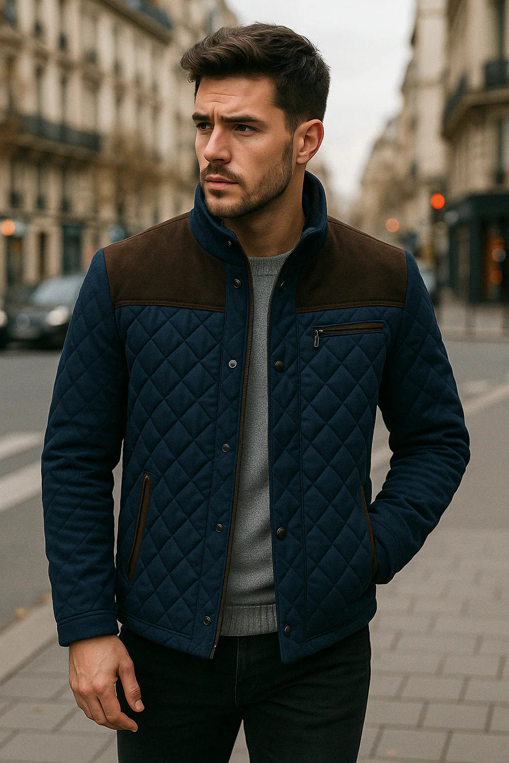 Adrien - Veste Bi Matière de Haute Qualité