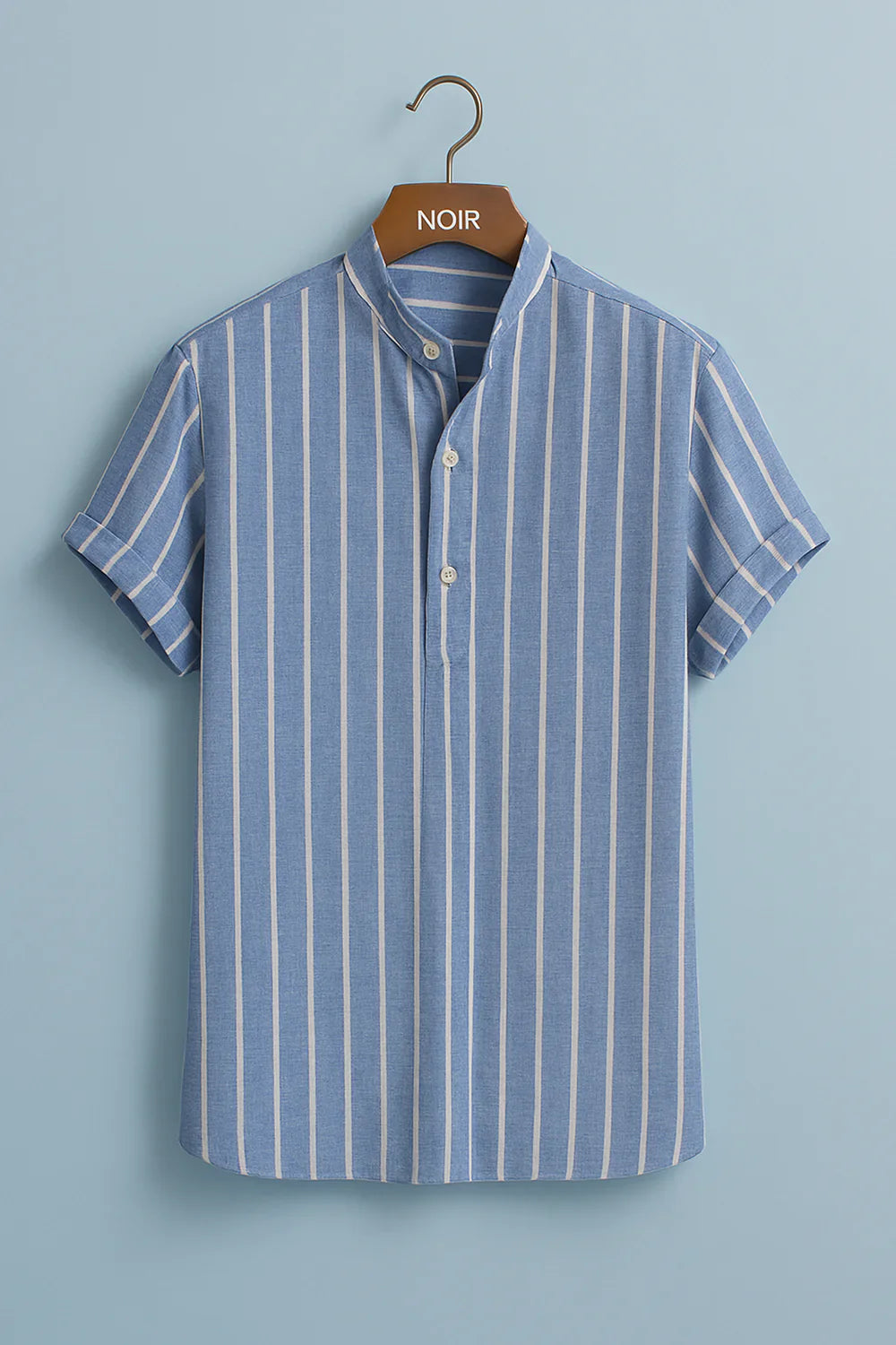 Ivan - Halvknappet Sommerskjorte i Hør