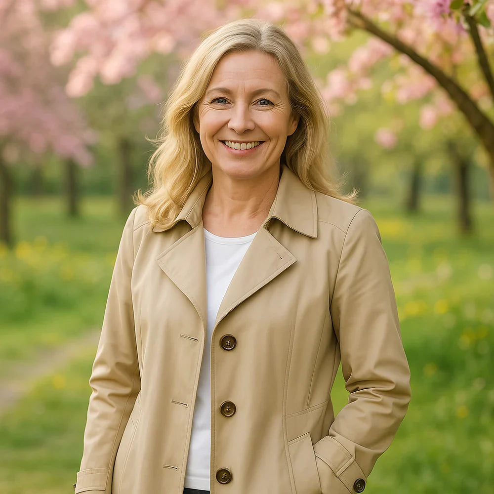 Elisenda - Klasický Esenciální Středně Dlouhý Trenchcoat