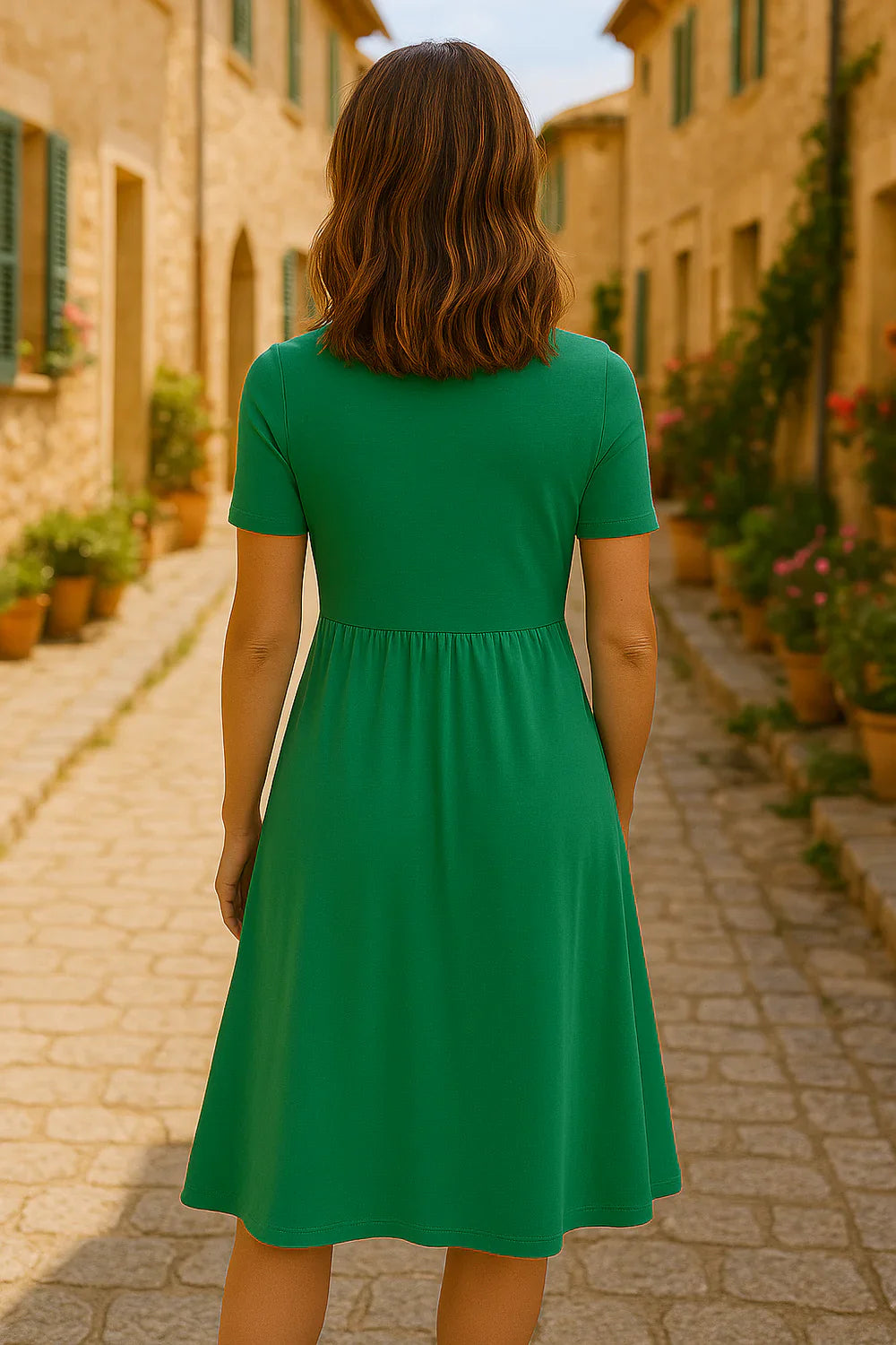 Velia - Lichotivé Žensky Rozšírené Šaty