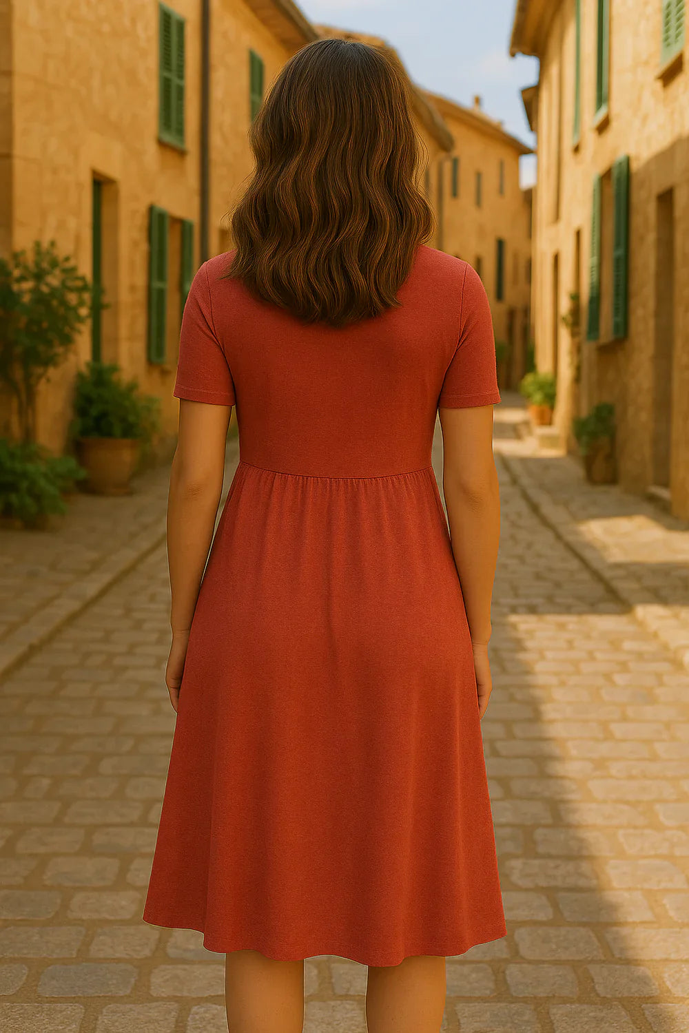 Velia - Lichotivé Žensky Rozšírené Šaty