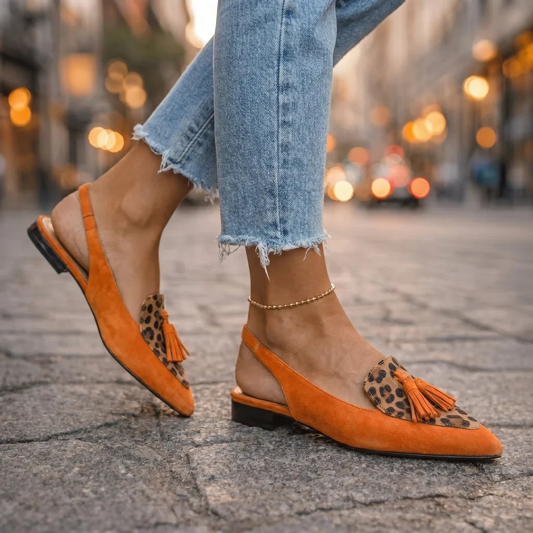 Zeynab - Zapatos Elegantes de Punta Fina con Tiras Ajustables