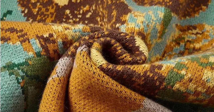 Van Gogh - Cardigan en Tricot de Qualité Premium
