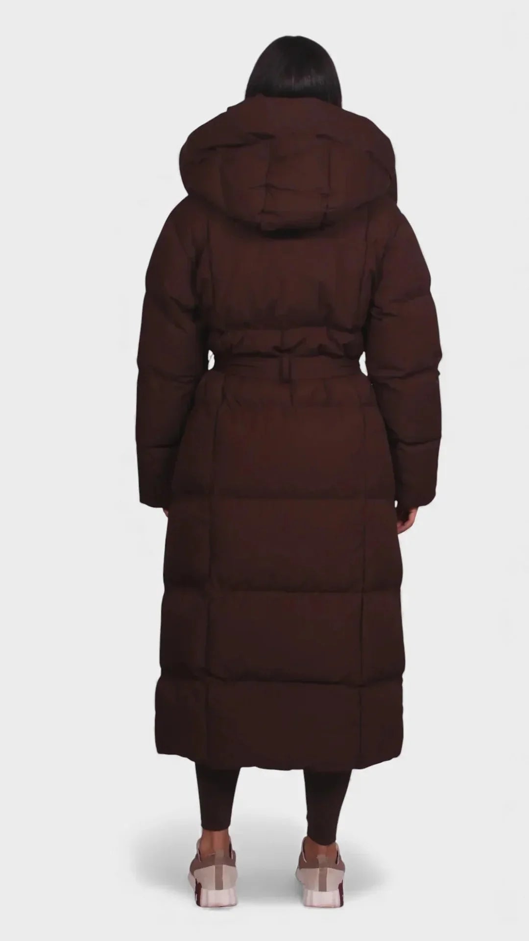 Meriem - Manteau Matelassé Long Ultra Chaud Ceinturé