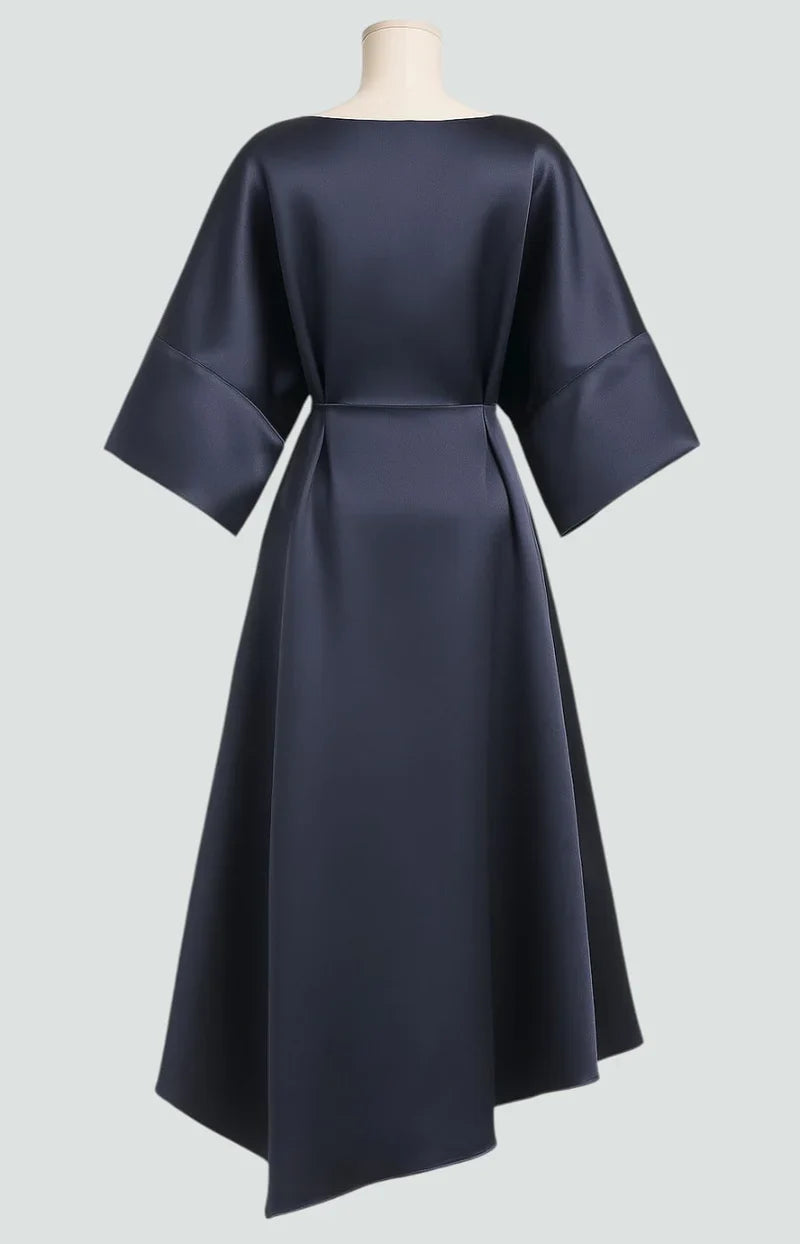 Fallone - Elegantné Dlhé Šaty z Prémiového Saténu