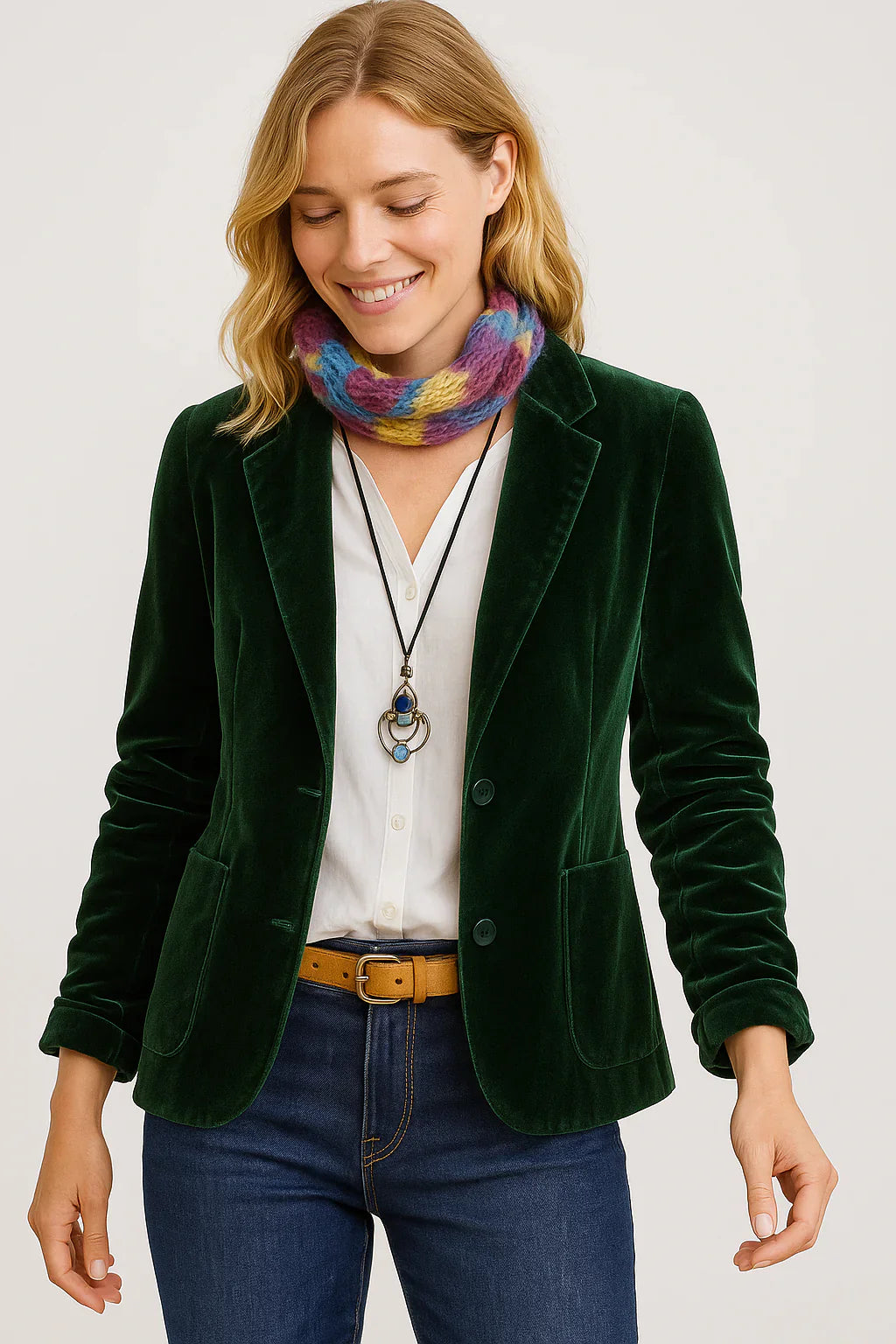 Madeleine - Elegantné Sako v Prémiovom Zamat