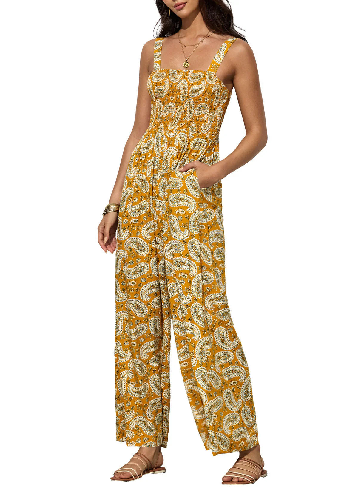 Emilda - Let og Luftig Sommer Jumpsuit