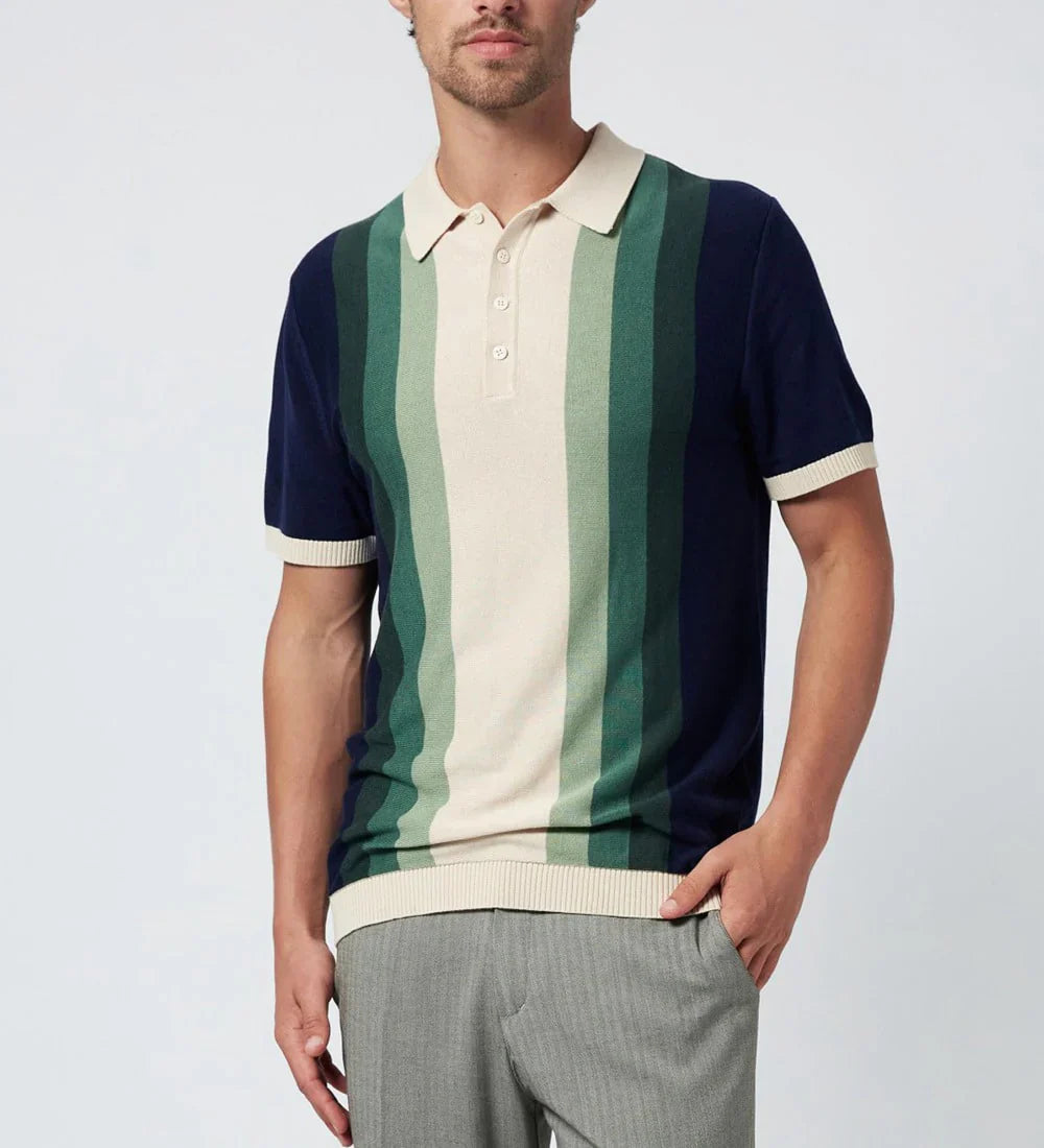 Cayden - Premium Bomulds Farvegradient Poloshirt