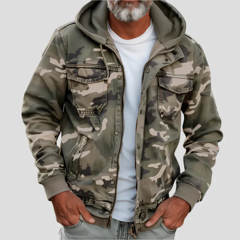 Gilbert - Veste à Capuche Style Militaire