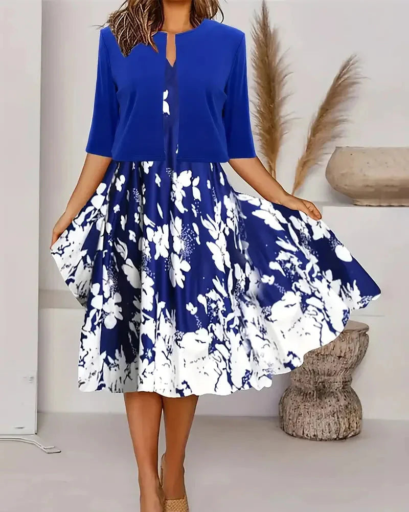 Gisela - Vzorované Šaty a Zodpovedajúca Bunda