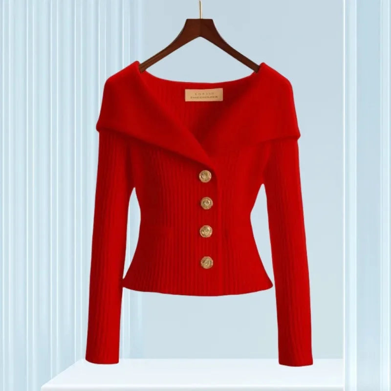 Clarisa - Elegantný Kardigán z Luxusnej Priadze