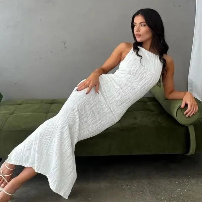 Capri - Robe Luxe Texturée en Relief