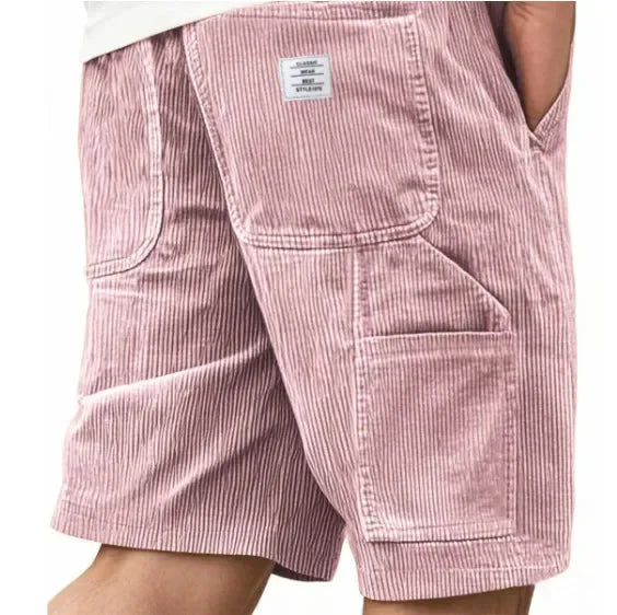 Hakop - Shorts Cargo Cómodos de Pana