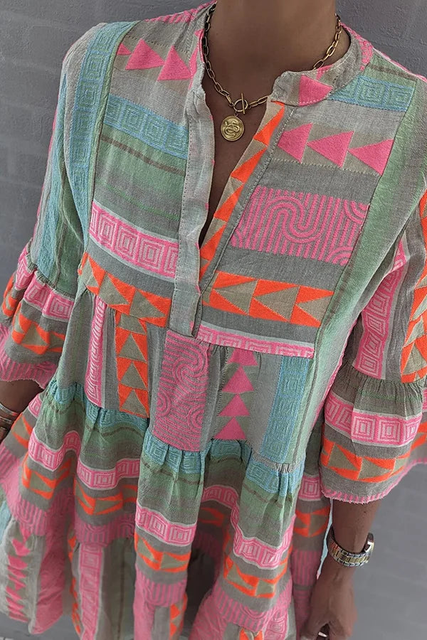 Liliane - Robe Ample à Motifs